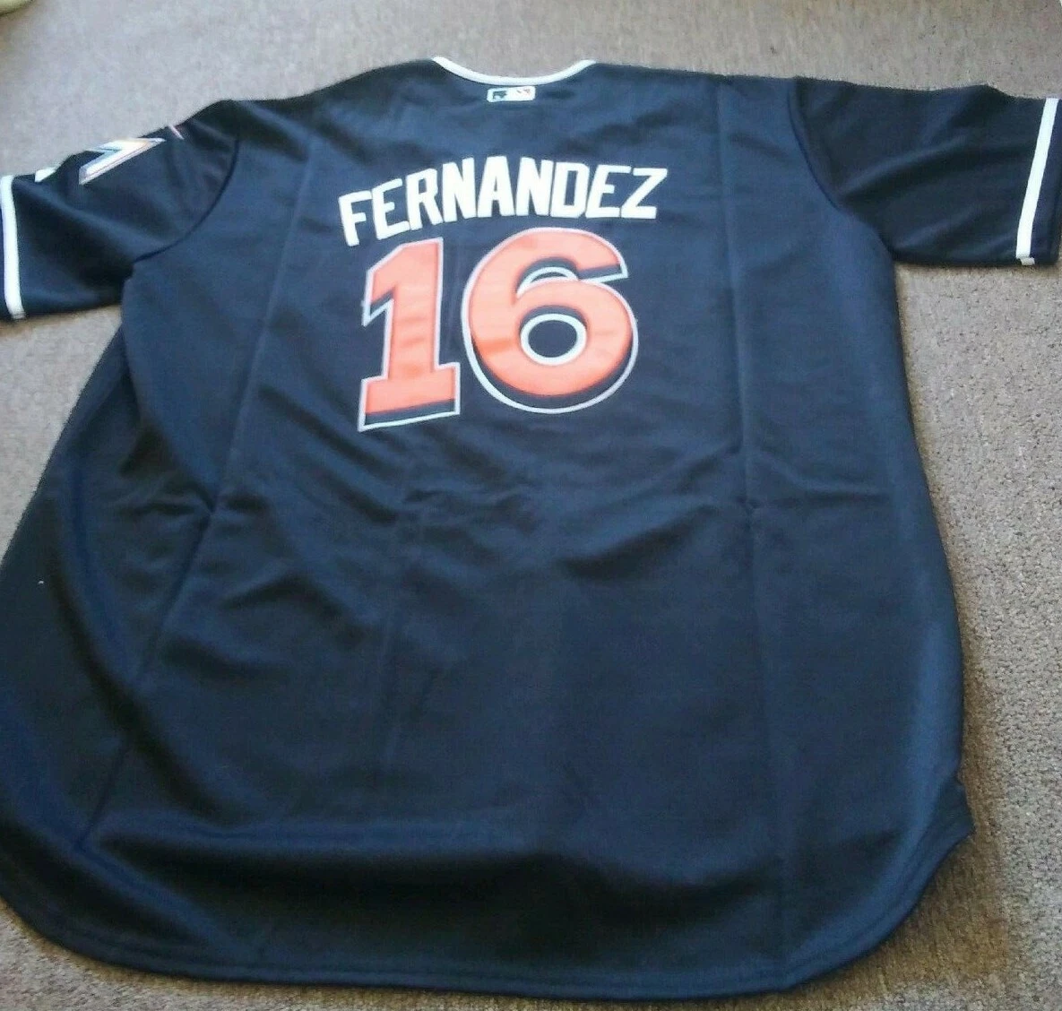 Jose Fernandez Miami Marlins Majestic Cool Base Player Jersey - White