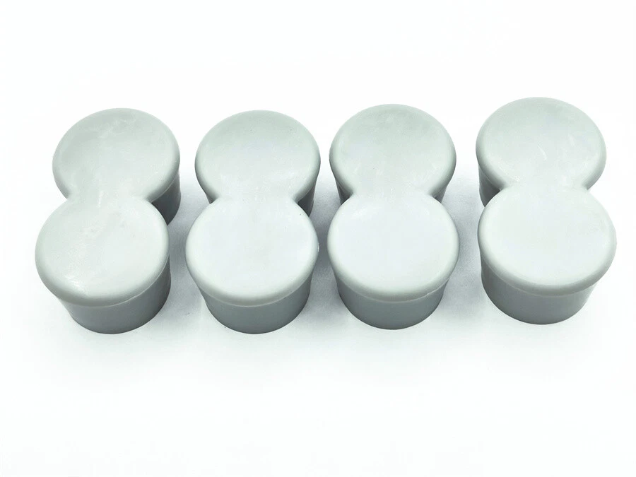 4Pcs Dual Double 1" Chair Table Leg Caps Cover For 50s Diner Kitchen Table Tip - Image 4 of 4