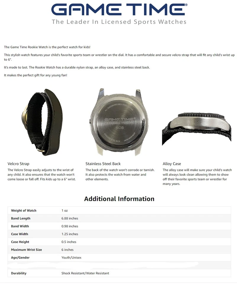 Youth Boy's watch - Baseball MLB Youth Boy's watch - PICK YOUR MLB TEAM  - Image 2 of 3