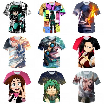 My Boku no Hero Academia Short Sleeve T-shirt Men Women 3D Print Tee Tops