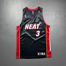 100% Authentic Dwyane Wade Adidas Miami Heat Jersey Size 40 M L Mens