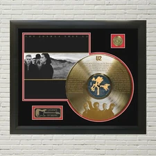U2 - The Joshua Tree laser etched limited edition framed record display