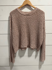 Madison Moon Cable Knit Sweater L