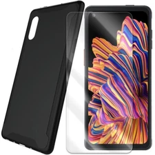 Tempered Glass Screen Protector TPU Case f Samsung Galaxy XCover Pro SM-G715U