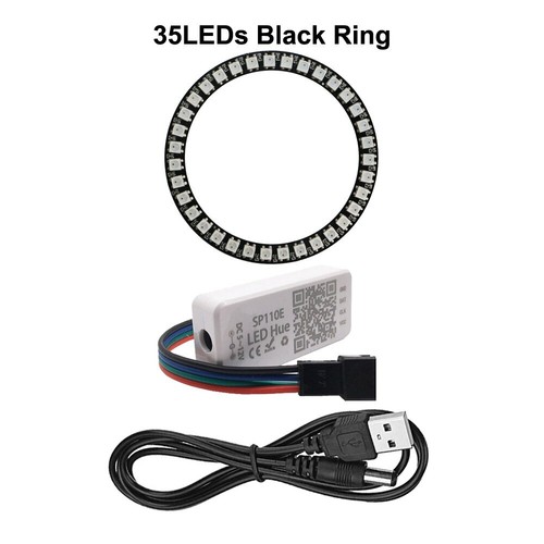WS2812B 8/16/24/35/45Leds Pixel SP110E Controller Kit Ring Individul Addressabie - Picture 29 of 31