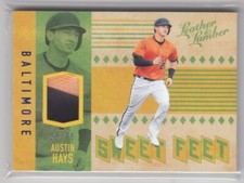 2019 Leather & Lumber AUSTIN HAYS SWEET FEET /48 CLEAT BALTIMORE ORIOLES