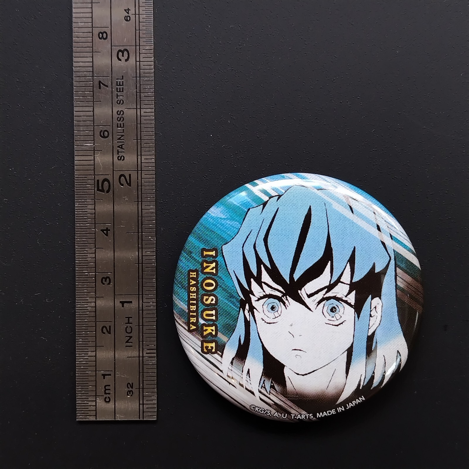 Inosuke Hashibira Demon Slayer Original Art Exhibition Pin Badge ...