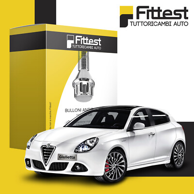 Bulloni Antifurto Per Ruote Auto Alfa Romeo Giulietta - Kit Stil Bull Con Chiavini