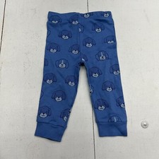 Little Me Blue Dog Graphic Print Pajama Sleep Pants Boys Size 12 Months