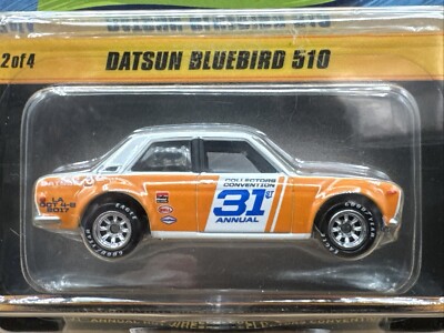  LOW #00117 2017 Hot Wheels WHITE DATSUN BLUEBIRD 510 LAX 31st Convention JDM 