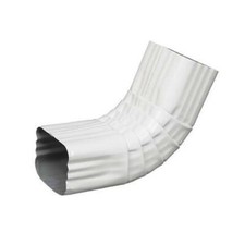 10 Amerimax Gutter Front Elbow, Style A, 75 Degree, White Aluminum , 2 x 3-In.