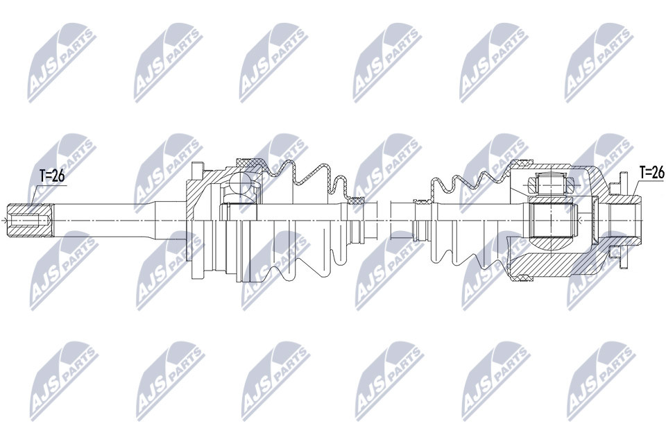 Nty Driveshaft For Mazda B2500 99- Ford Ranger 99 - Image 8