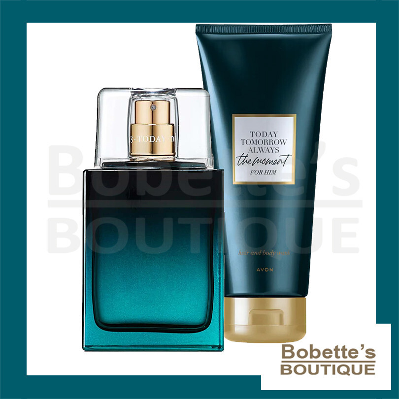 Avon The Moment TTA luxueux coffret parfum homme et soin corps haut de gamme