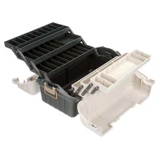 Plano 6-Tray Hip Roof Large Tackle Storage Box, Green/Sand