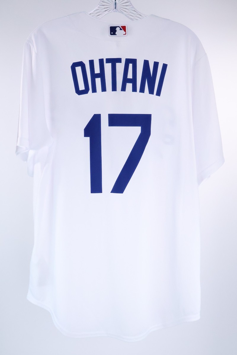 Shohei Ohtani #17 LA Dodgers Stitched Nike Home White Jersey Men's