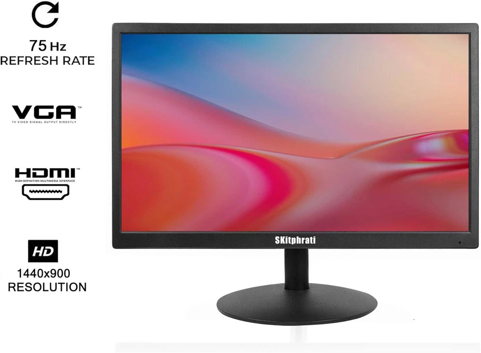17 Inch PC Monitor LED Monitor 1440X900, 75HZ, 5Ms, 16:10, Viewing Angle 95°(Hor - Image 2 of 4