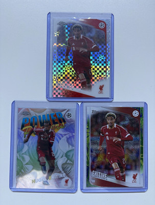 Topps Chrome/Carnaval UCC Hugo Ekitike Liverpool FC Lot 3 Power Players