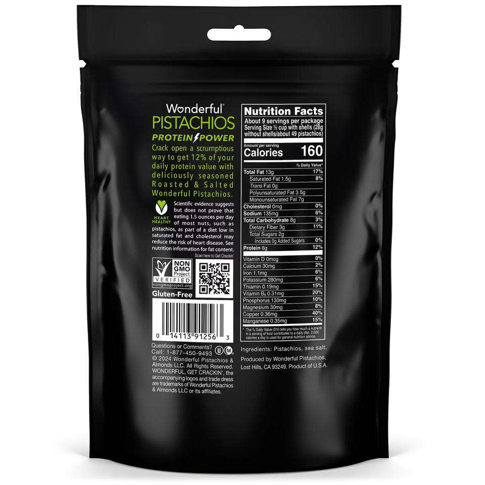 Wonderful Pistachios In-Shell Roasted and Salted Nuts 48 Ounce ...