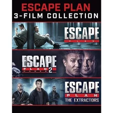 Escape Plan 1-3 Trilogy Blu-ray Sylvester Stallone Schwarzenegger Action Thrills