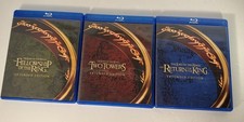 The Lord of the Rings Extended Trilogy Blu-ray DVD, 15 Disc Box Set w/ Inserts