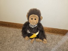 Hosung - Piccola Scimmia Scimpanzé Perduti - 9" Pollice Succhia Raro Peluche Vintage 