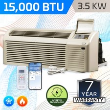 ACiQ 15000 BTU Inverter PTAC Heat Pump Air Conditioner Unit  3.5KW Heater - R32