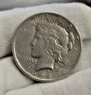 1924 US Peace Silver Dollar $1 Fine (Cleaned)