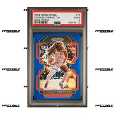 2022 Panini Prizm WNBA - Blue Prizm #75 DiJonai Carrington Rookie /149 PSA 9