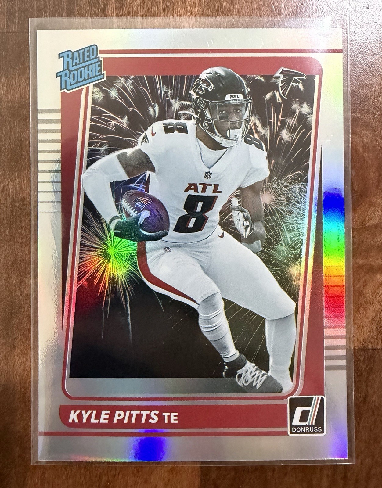 2021 Donruss Football Kyle Pitts Rated Rookie Premium Fireworks Case Hit SP #260