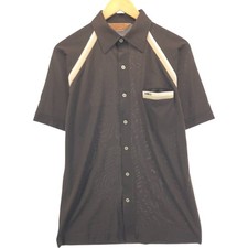 Used GABICCI Short Sleeve Polyester Box Shirt Men's Size M