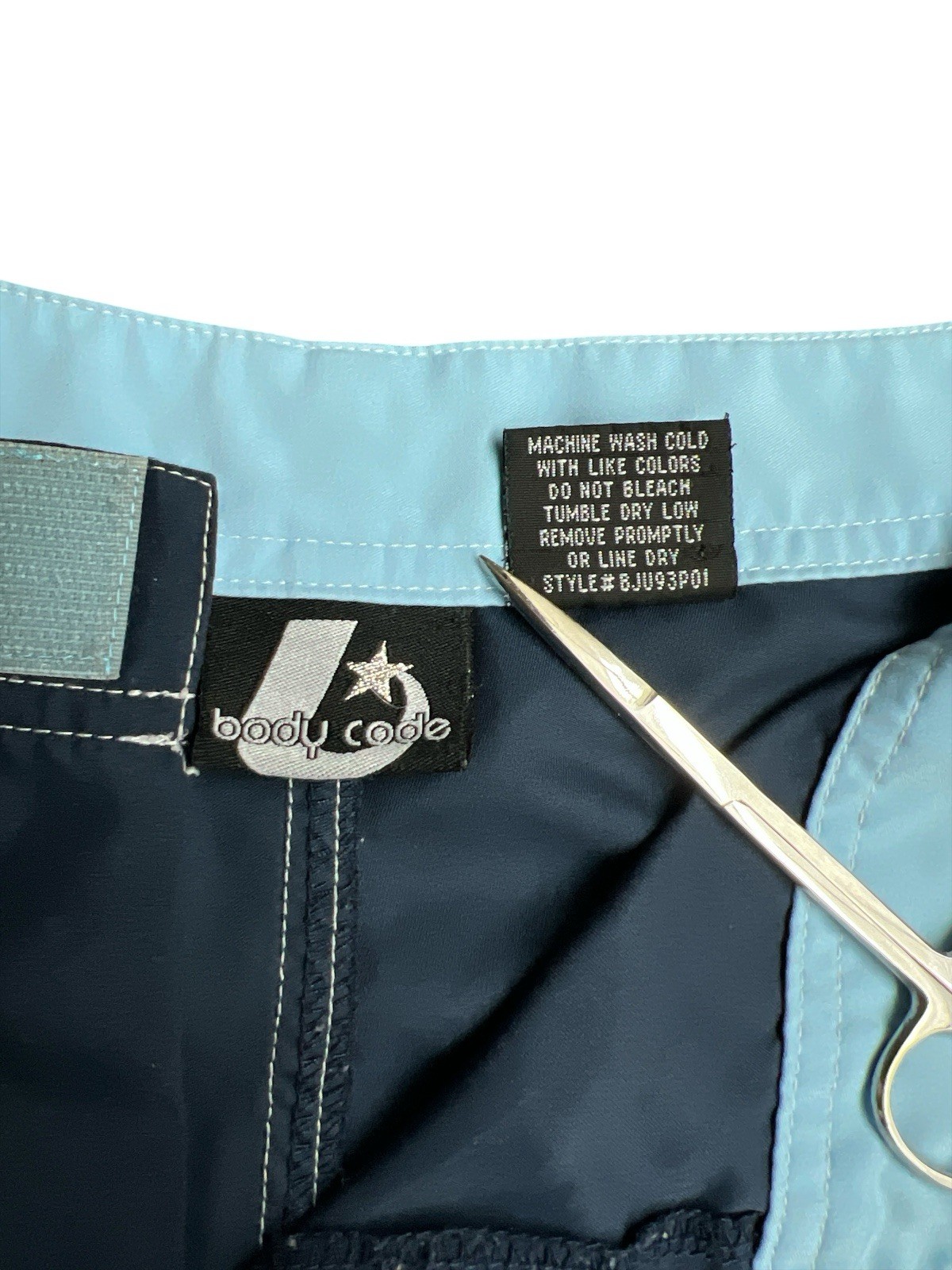 VTG 90's Y2K Body Code Cargo Short Shorts Women's Juniors Size 9 Navy Polyester 