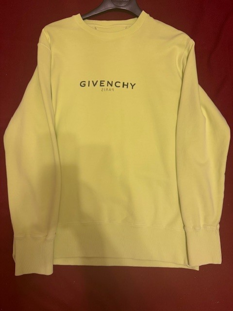 Givenchy Men Vintage Knitted Long Sleeve Sweater Pullover Size XL Yellow