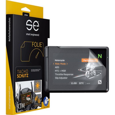 Smart Engineered Cockpit-Schutzfolie 2er Set für KTM TFT entspiegelnd