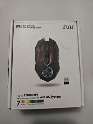 UHURU 2.4G Wireless Rechargeable Gaming Mouse Mice with 6 buttons WM-02 Tested