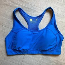 Xersion Sports Bra Woman’s Large Athletic Blue With Padding