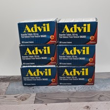 6X Advil Ibuprofen Tablets 200mg Pain Reliever Fever Reducer 50 Count New