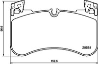 Vorderachse Hella 8DB 355 039-881 Bremsbelagsatz, Scheibenbremse FüR Land Rover