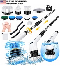 4 Heads Electric Spin Scrubber Cordless Bathtub Power Scrubber Rechargeable US