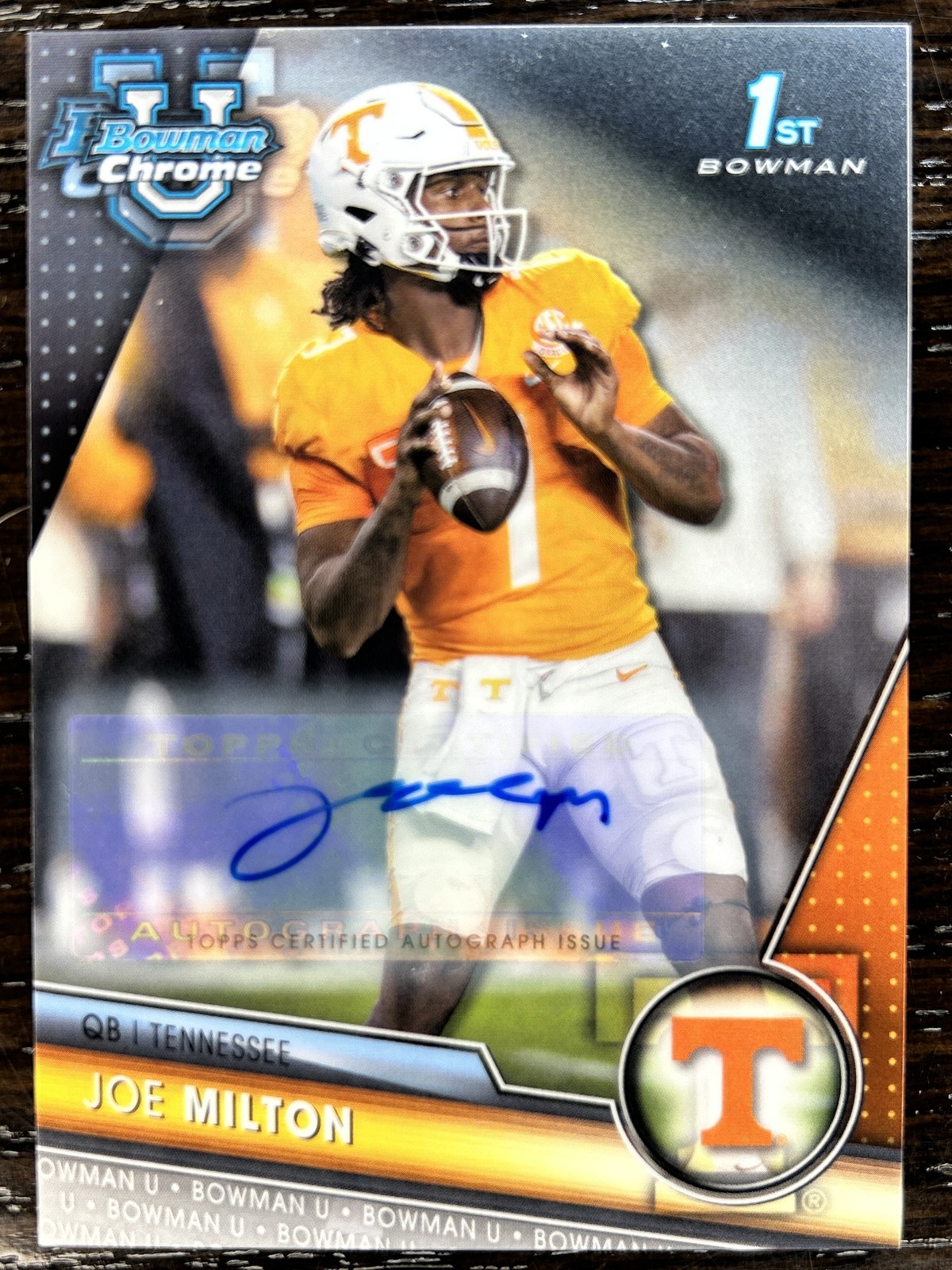 Joe Milton 2023 Bowman U Chrome 1st Bowman Auto!