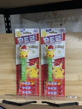 2 PEZ Dispenser Pok mon Pikachu Christmas Holiday w/ Candy   New Sealed