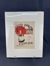 1896 PETITE POUCETTE Opera Raoul Pucno Original Matted Lithograph; Paris, France