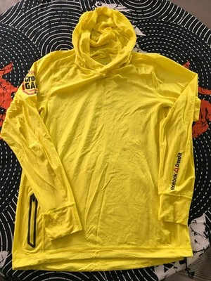 Reebok 2014 CrossFit Games  Stinger Yellow PlayDry Training Jacquard Kapuzen