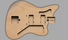 Boxing Week Special - ToneBomb Alder  RuffTone Jazzmaster Offset Guitar Body