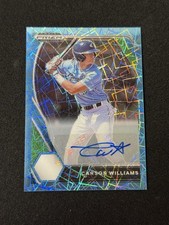 2021 Panini Prizm Draft Picks Carson Williams Blue Velocity Prizm Auto #PDP28