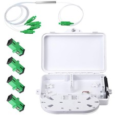 4 Core FTTH Fiber Distribution Box Optical Terminal Enclosure Splitter Box