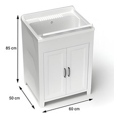 MOBILE LAVATOIO IN RESINA PER ESTERNO E INTERNO 60X50X85 CM