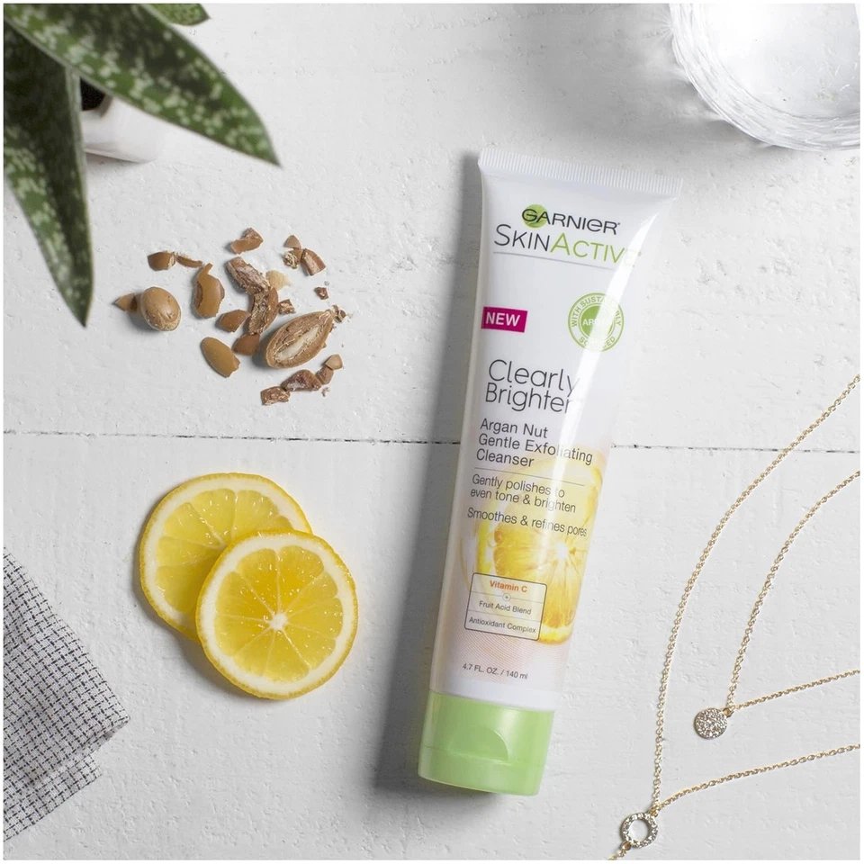 Garnier SkinActive Argan Nut Face Scrub with Vitamin C, 4.7 Fl Oz - Image 4 of 4