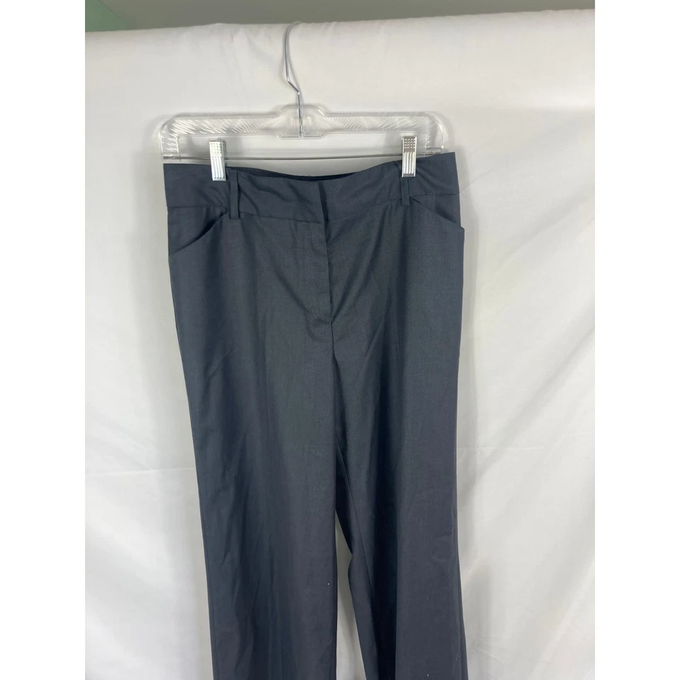 Bogari Silk Wool Blend Dress Pants Dark Grey Size 6 - Image 2 of 4