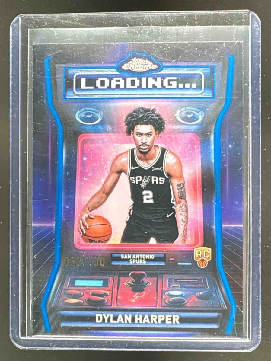 Dylan Harper 2025 Topps Chrome #LD-12 Blue Refractor Loading Rookie RC /150