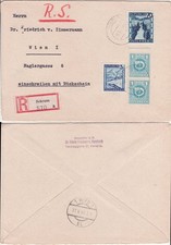 Austria 1946 Rare Mixed Franking Posthorn + Landscape 70 Gr. Heinzel €250